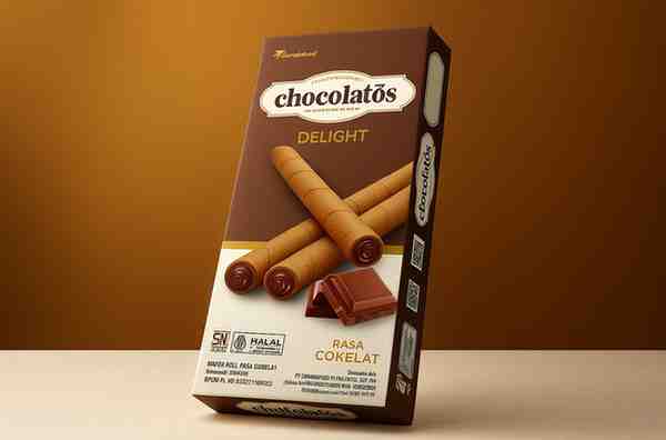 Chocolatos Wafer Roll Rasa Cokelat (90)MD236113041016(91)221030